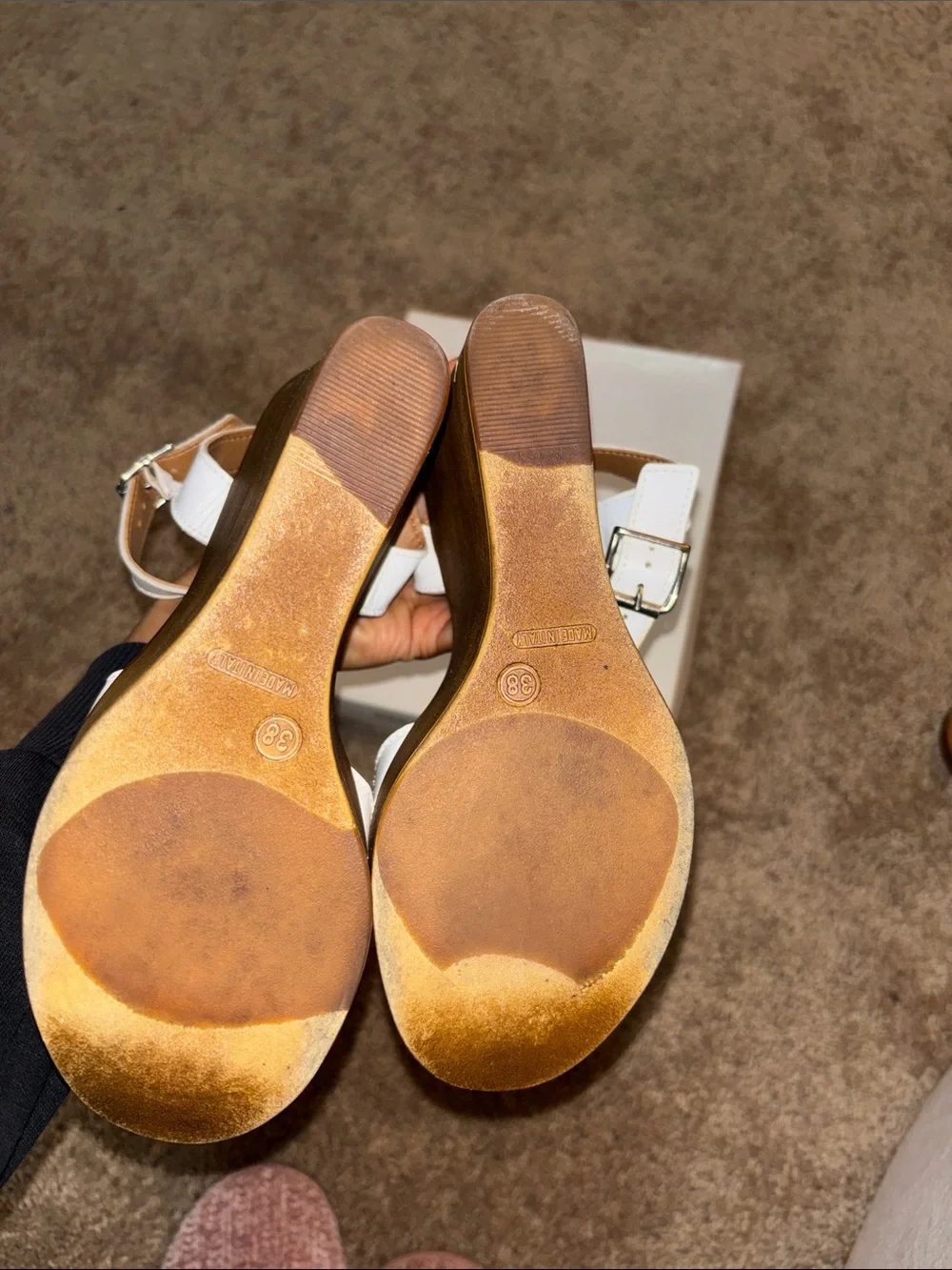 Steve Madden white leather